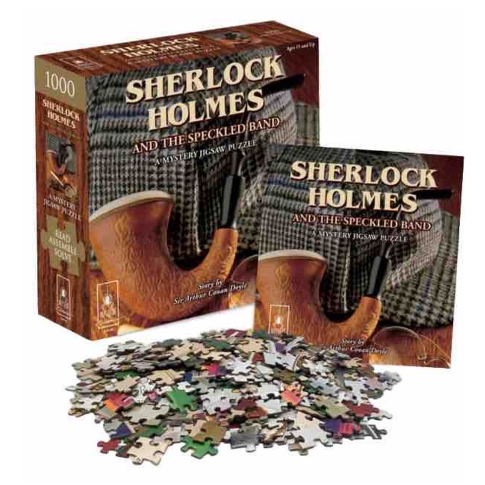 Classic Mystery Jigsaw Puzzle, Sherlock Holmes, 1,000 Piece Jigsaw Puzzle NWT